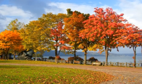 北海道洞爺湖の紅葉の見頃は 混雑状況や駐車場も ツクの日々